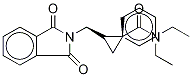 (1R,2S)-2-[(1,3-Dihydro-1,3-dioxo-2H-isoindol-2-yl)methyl]-N,N-diethyl-1-phenylcyclopropanecarboxamide-d10 구조식 이미지