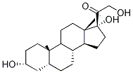 Tetrahydro-11-deoxy Cortisol-d5 구조식 이미지