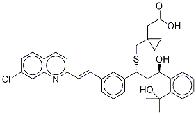 21(S)-Hydroxy Montelukast-d6 구조식 이미지