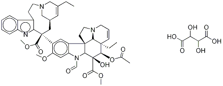 3',4'-Anhydro Vincristine Ditartrate 구조식 이미지