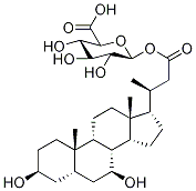 24-Nor Ursodeoxycholic Acid Acyl-β-D-glucuronide 구조식 이미지