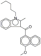 2-Methyl-1-pentyl-3-(4-Methoxynaphthoyl)indole-d11 Structure