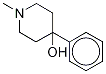 1-Methyl-4-phenyl-4-piperidinol-d5 Structure