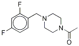 1-Acetyl-4-(2,4-difluorobenzyl)piperazine-d8 Structure