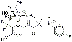 BicalutaMide-d4 O-β-D-Glucuronide Structure