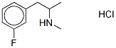 3-Fluoro MethaMphetaMine-d3 Hydrochloride 구조식 이미지