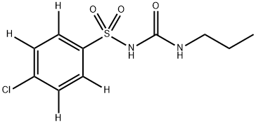Chlorpropamide-D4 구조식 이미지