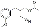 β-[(Acetyloxy)Methyl]-3-Methoxy-benzenebutanenitrile Structure