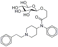 3-(β-D-Glucopyranuronosyloxy)-N-phenyl-N-[1-(2-phenylethyl)-4-piperidinyl]propanaMide 구조식 이미지