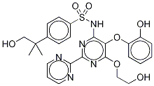 Hydroxy DesMethyl Bosentan-d4 Structure