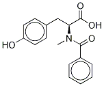 N-Benzoyl-N-methyl-L-tyrosine Structure