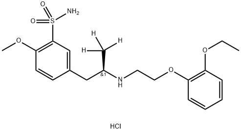 (R)-Tamsulosin-d3 Hydrochloride 구조식 이미지