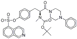 1-[(S)-O-(5-Isoquinolinesulfonyl)-N-tert-boc-N-methyltyrosyl]-4-phenyl-piperazine Structure