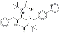 Des-N-(methoxycarbonyl)-L-tert-leucine Bis-Boc Atazanavir-d5 구조식 이미지