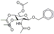 Benzyl 2-Acetamido-2-deoxy-3,4,6-tri-O-acetyl--D-glucopyranoside 구조식 이미지