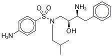 4-Amino-N-((2R,3S)-3-amino-2-hydroxy-4-phenylbutyl)-N-(isobutyl-d9)benzenesulfonamide 구조식 이미지