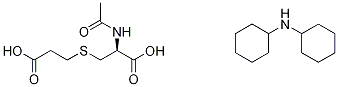 N-(Acetyl-d3)-S-(2-carboxyethyl)-L-cysteine Bis(dicyclohexylamine) Salt 구조식 이미지