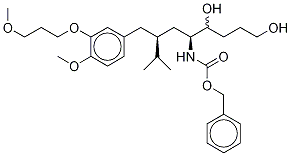 (5S,7S)-5-Amino-7-isopropyl-N-benzyloxycarbonyl-8-[4-methoxy-5-(3-methoxypropoxy)benzyl]octan-1,4-diol  (Mixture of Diastereomers) Structure