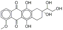 7-Deoxy Doxorubicinol Aglycone-13C,d3 (Mixture of Diastereomers) 구조식 이미지