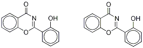 2-(2-Hydroxyphenyl)-4H-1,3-benzoxazin-4-one-d4 (Mixture of 2-Hydroxyphenyl-d4 & Benzoxazinone-d4) 구조식 이미지