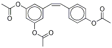 cis Resveratrol Triacetate Structure