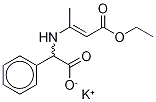 2-[N-(D,L-Phenylglycine)]crotonic Acid Ethyl Ester Potassium Salt Structure