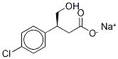 (S)-3-(4-Chlorophenyl)-4-hydroxybutyric Acid SodiuM Salt Structure