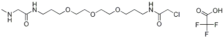 N'-(13-ChloroacetaMido-4,7,10-trioxatridecanyl)-N-Methyl-glycinaMide Trifluoroacetate Structure