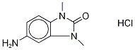 5-Amino-1,3-dimethyl-2-benzimidazolinone-d6 Hydrochloride Structure