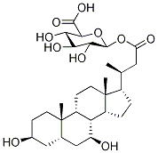 24-Nor Ursodeoxycholic Acid-d5 1-O-Acyl-β-D-glucuronide 구조식 이미지