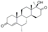 (17aβ)-17α-hydroxy-6,17a-diMethyl-D-hoMoandrost-4-ene-3,17-dione 구조식 이미지