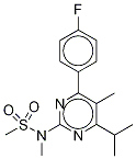 5-Des-(7-carboxy-3,5-dihydroxyhept-1-enyl)-5-Methyl Rosuvastatin-d3 구조식 이미지