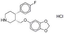 rac cis-3-[(1,3-Benzodioxol-5-yloxy)Methyl]-4-(4-fluorophenyl)piperidine Hydrochloride Structure