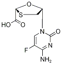 Emtricitabine Carboxylic Acid-13C,15N2 Structure