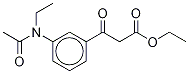 3-(Acetylethylamino)-β-oxo-benzenepropanoic Acid Ethyl Ester Structure