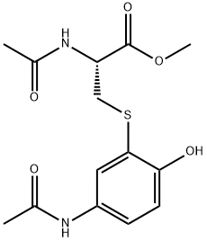 3-(N-아세틸-L-시스테인-S-YL)아세트아미노펜,메틸에스테르 구조식 이미지