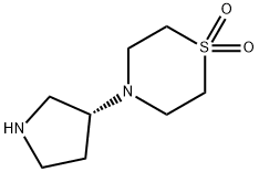 (R)-4-(Pyrrolidin-3-yl)thiomorpholine 1,1-dioxide-2HCl Structure