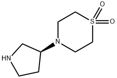 (S)-4-(Pyrrolidin-3-yl)thioMorpholine 1,1-dioxide-2HCl Structure