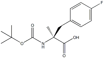 (S)-N-Boc-2-(4-fluorobenzyl)alanine Structure