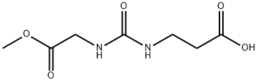 3-(3-(2-Methoxy-2-oxoethyl)ureido)propanoic acid 구조식 이미지