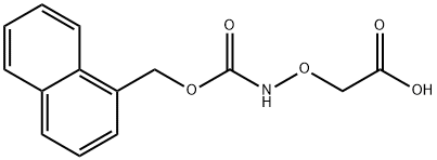 2-((((Naphthalen-1-ylmethoxy)carbonyl)amino)oxy)acetic acid Structure