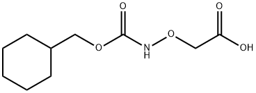 2-((((Cyclohexylmethoxy)carbonyl)amino)oxy)acetic acid Structure