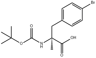 (S)-N-Boc-2-(4-bromobenzyl)alanine 구조식 이미지