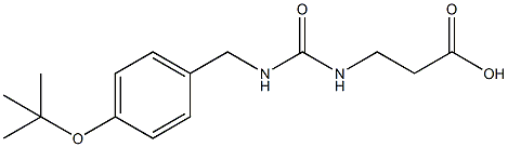 3-(3-(4-(Tert-butoxy)benzyl)ureido)propanoic acid Structure