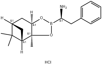 (R)-BoroPhe-(+)-Pinanediol-HCl 구조식 이미지