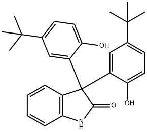 3,3-Bis(5-tert-butyl-2-hydroxyphenyl)indolin-2-one Structure