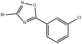 3-BroMo-5-(3-클로로페닐)-1,2,4-옥사디아졸 구조식 이미지