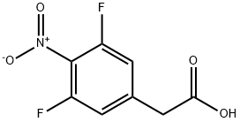 2-(3,5-difluoro-4-nitrophenyl)acetic acid Structure