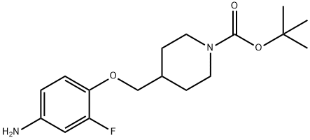 tert-butyl 4-((4-aMino-2-fluorophenoxy)Methyl)piperidine-1-carboxylate Structure