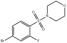 4-(4-bromo-2-fluorophenylsulfonyl)morpholine Structure